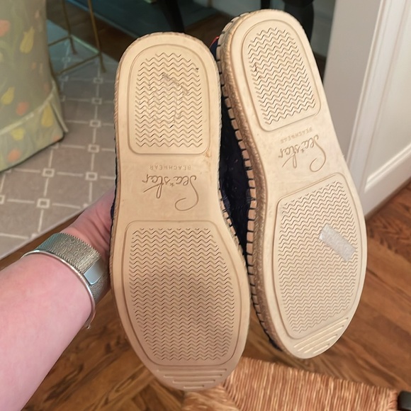 SeaStar navy neoprene espadrilles sz 8 - Picture 3 of 5